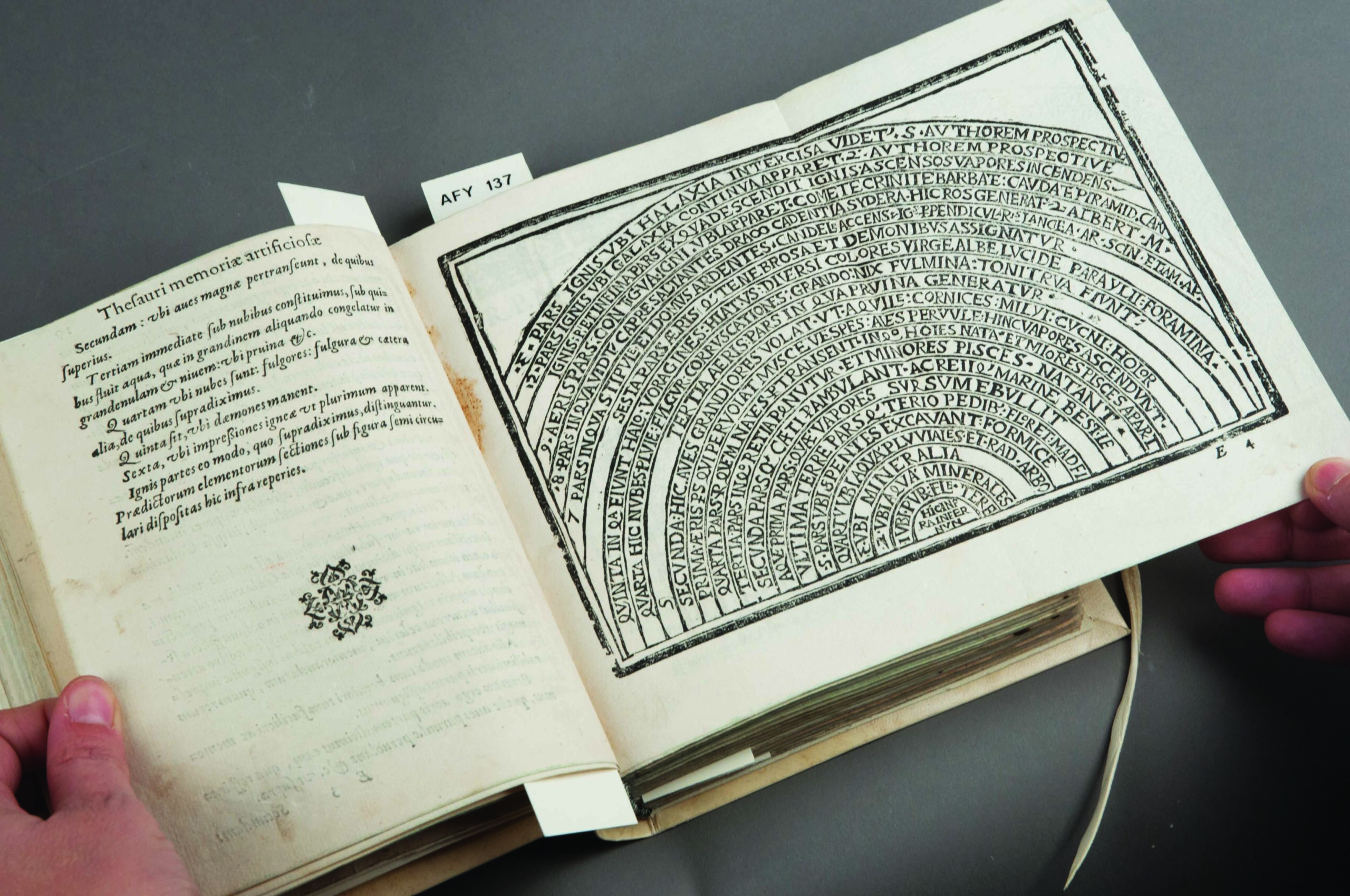 Umberto Eco con il Phoenix seu Artificiosa memoria